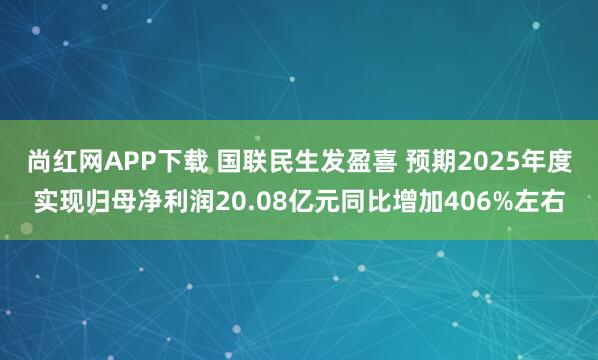 尚红网APP下载 国联民生发盈喜 预期2025年度实现归母净利润20.08亿元同比增加406%左右