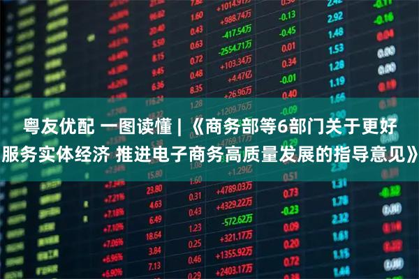 粤友优配 一图读懂 | 《商务部等6部门关于更好服务实体经济 推进电子商务高质量发展的指导意见》