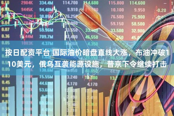 按日配资平台 国际油价暗盘直线大涨，布油冲破110美元，俄乌互袭能源设施，普京下令继续打击